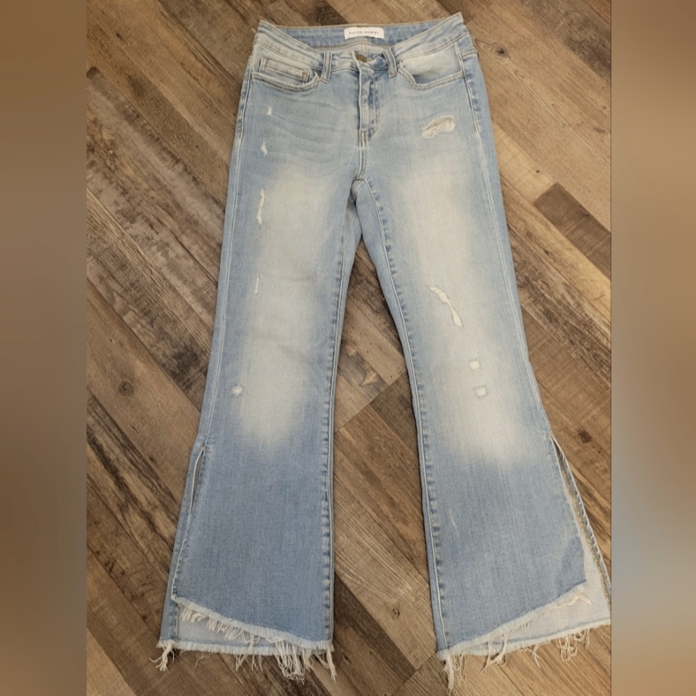 Flying Monkey Blue Flare Wide Leg Jeans